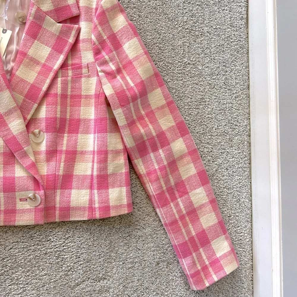 Anthropologie Maeve Cropped Double Breasted Jacket - Picture 5 of 11